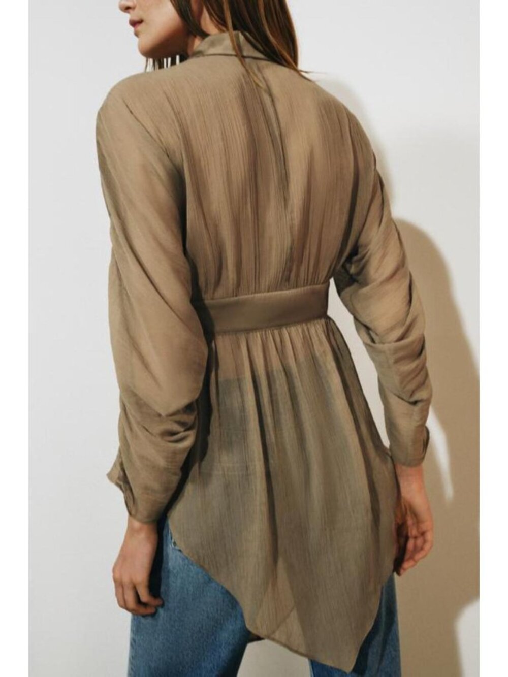 ZARA ZW COLLECTION LACE FLUID SHIRT 5919/218/092
